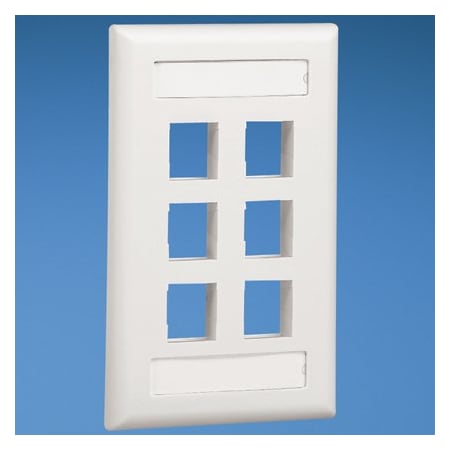 Panduit 6-Port, Single Gang, Flush Mount Vert (10 Pack), 10PK NK6FWHY